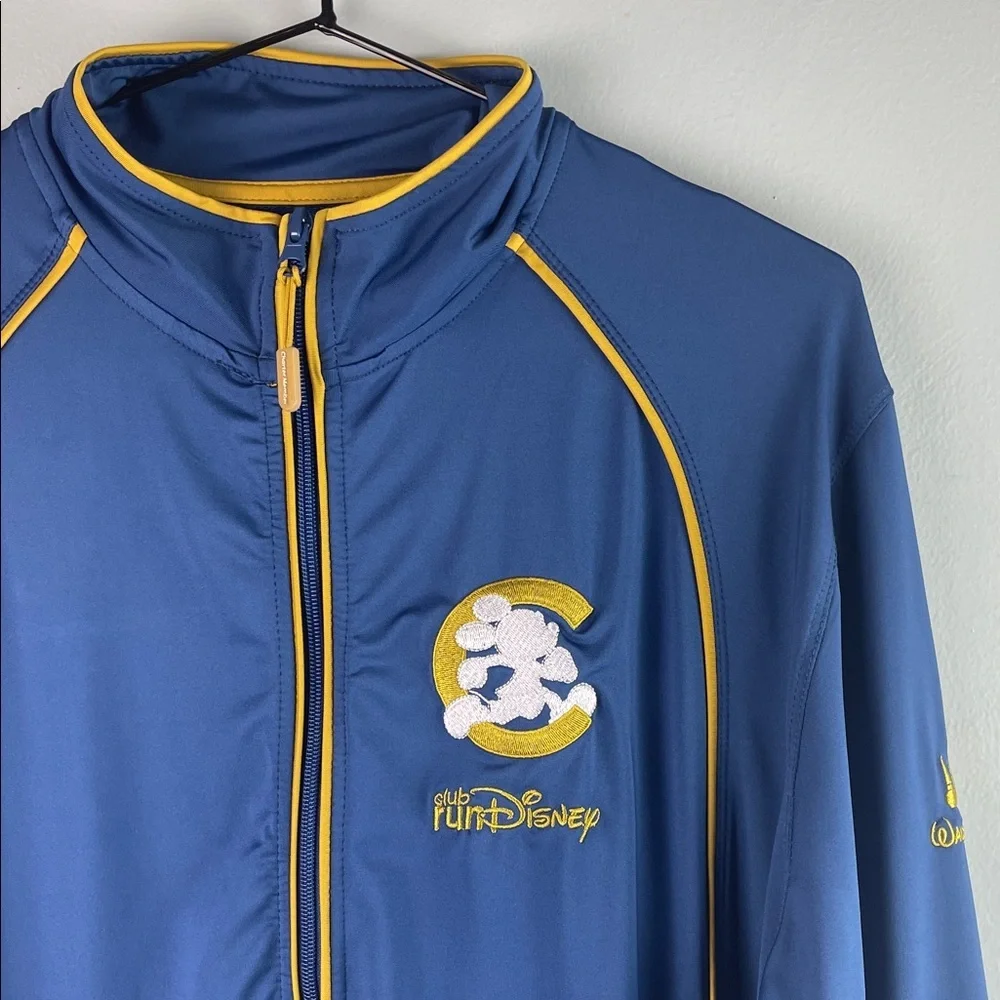 Disney Blue and Yellow Mickey Track Jacket Size XL